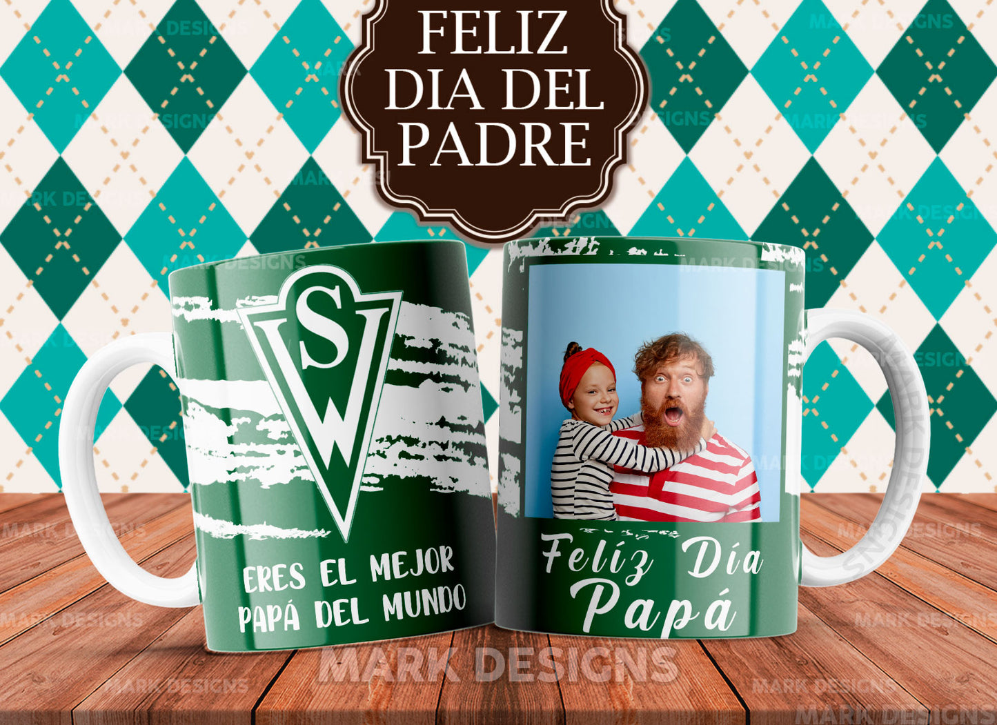 Taza día del padre equipos de Fútbol