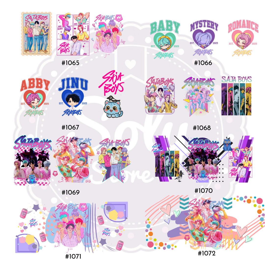 DTF UV #1065 AL #1072
