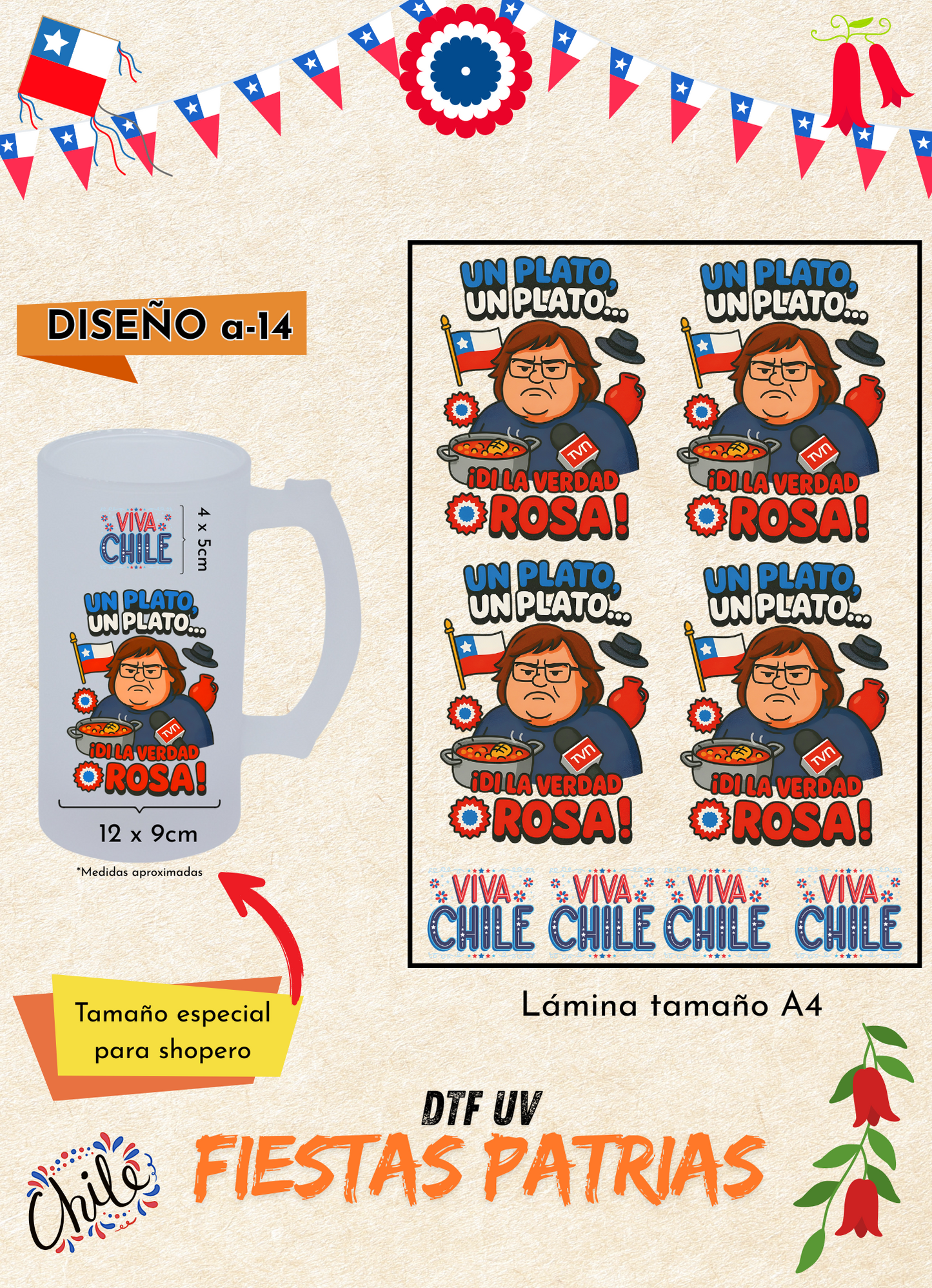 PACK DTF UV PARA FIESTAS PATRIAS #a_14