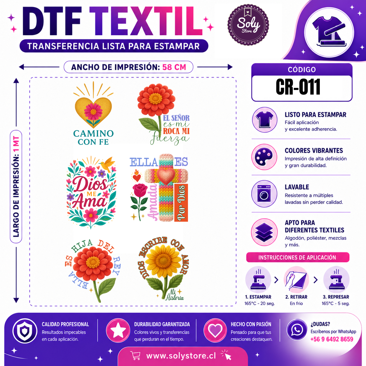 DTF TEXTIL - CRISTIANOS - #CR-011