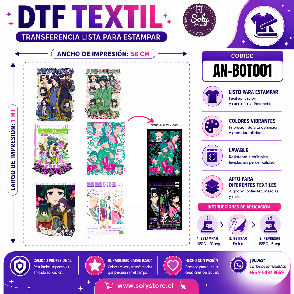 DTF TEXTIL - ANIME - #AN-BOT001