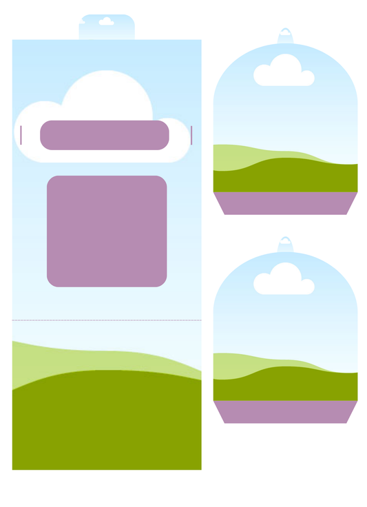 *Archivo Digital* Molde caja tipo cartera para tazas