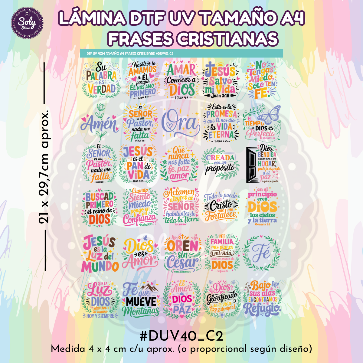 DTF UV FRASES CRISTIANAS #DTFUV40_C2