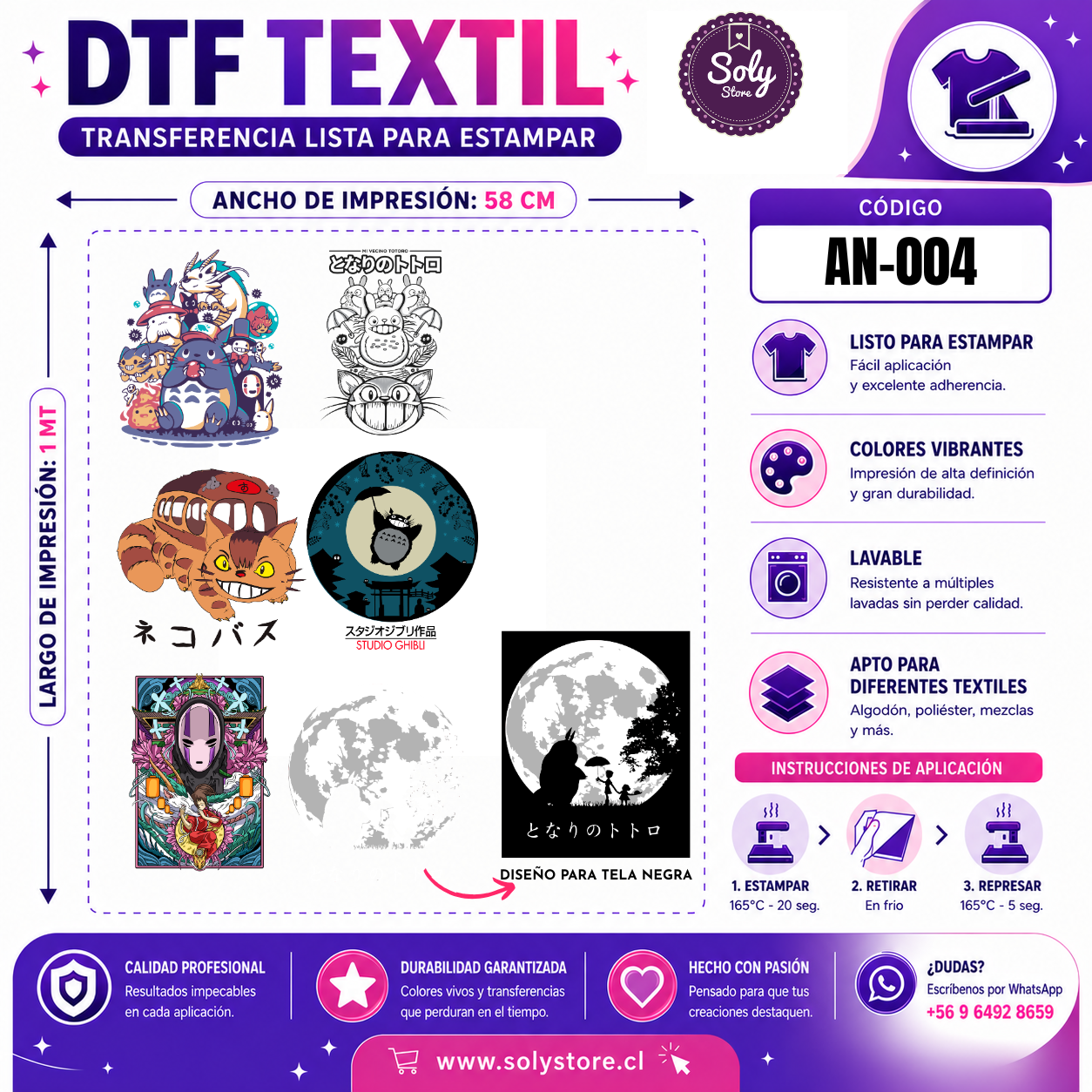 DTF TEXTIL - ANIME - #AN004