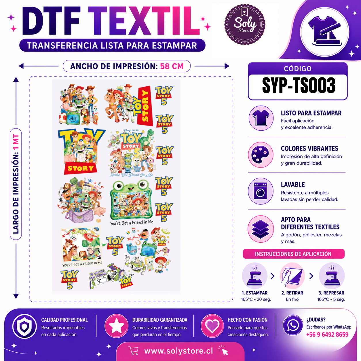 DTF TEXTIL - SERIES Y PELICULAS - #SYP-TS003