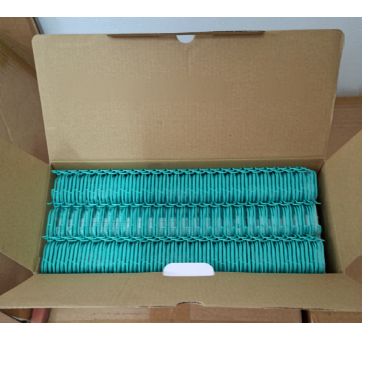 Caja 50 anillos 22mm paso 2:1 - TURQUESA