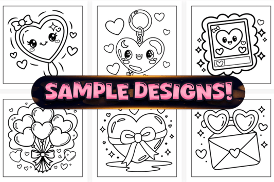 *Archivo Digital* Easy Cozy Girl Love +70 páginas - Libro para colorear