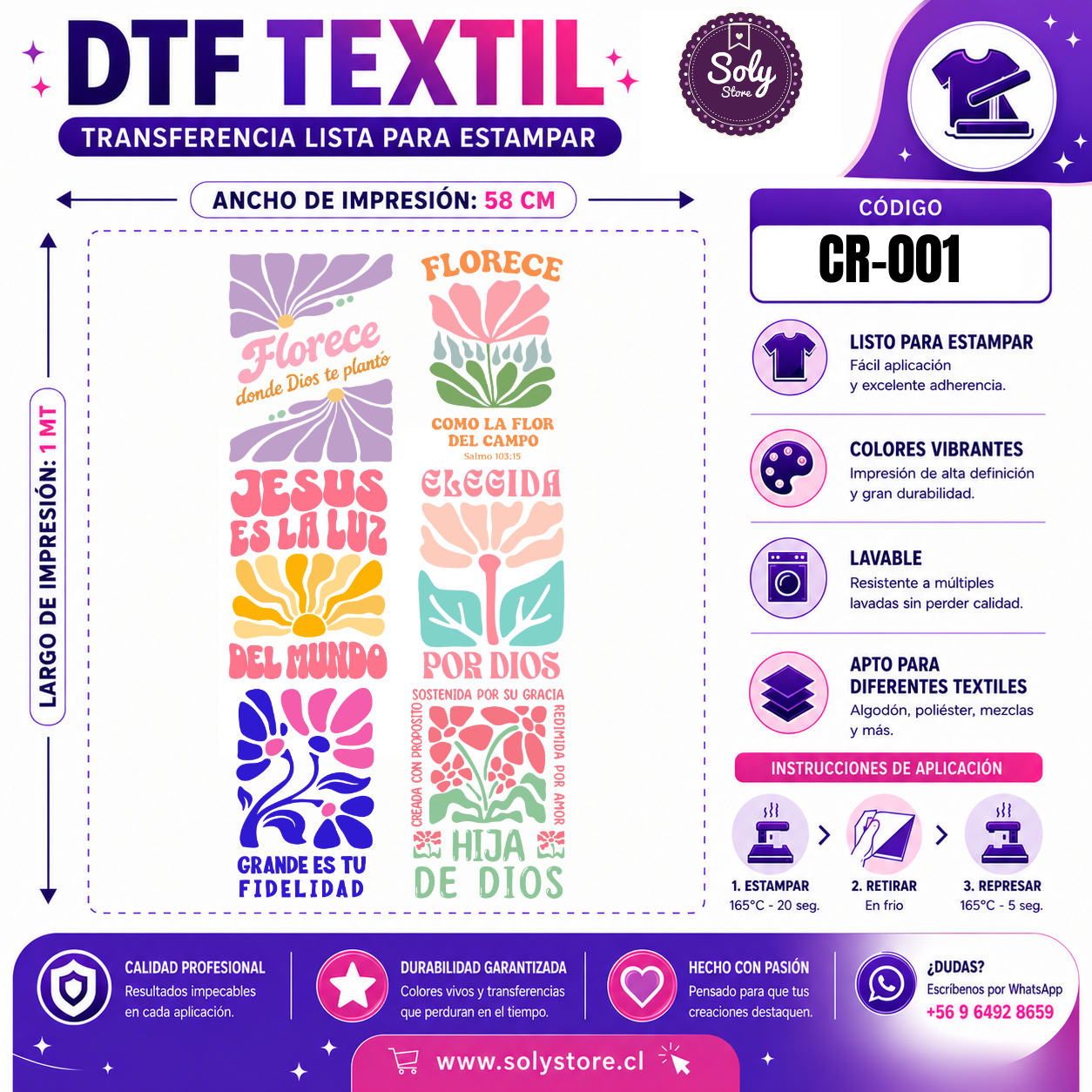 DTF TEXTIL - CRISTIANOS - #CR-001