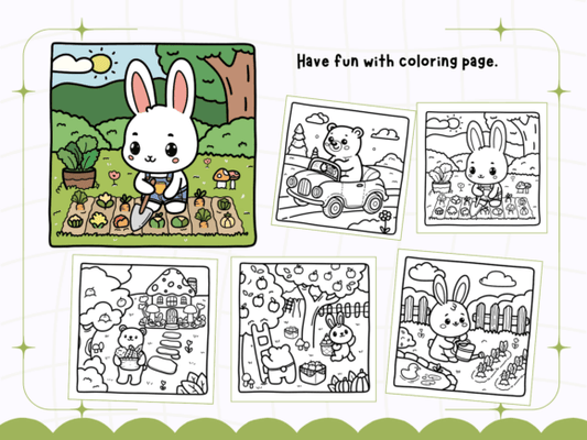 *Archivo Digital* Cozy Buddies - Libro para colorear
