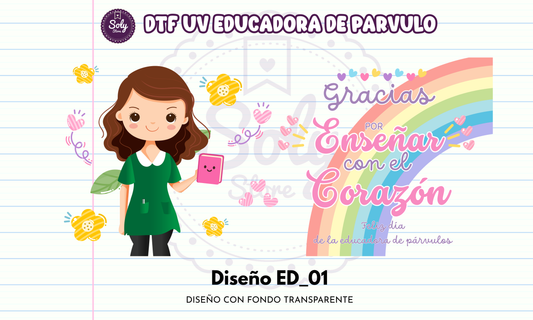 DTF UV EDUCADORA DE PARVULO ED_01 TAZA / VASO