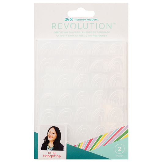 WR - AT - REVOLUTION - EMBOSSING FOLDER - AMY TANGERINE (2 PIECE) CARPETA EMBOSSING RECOLUTION