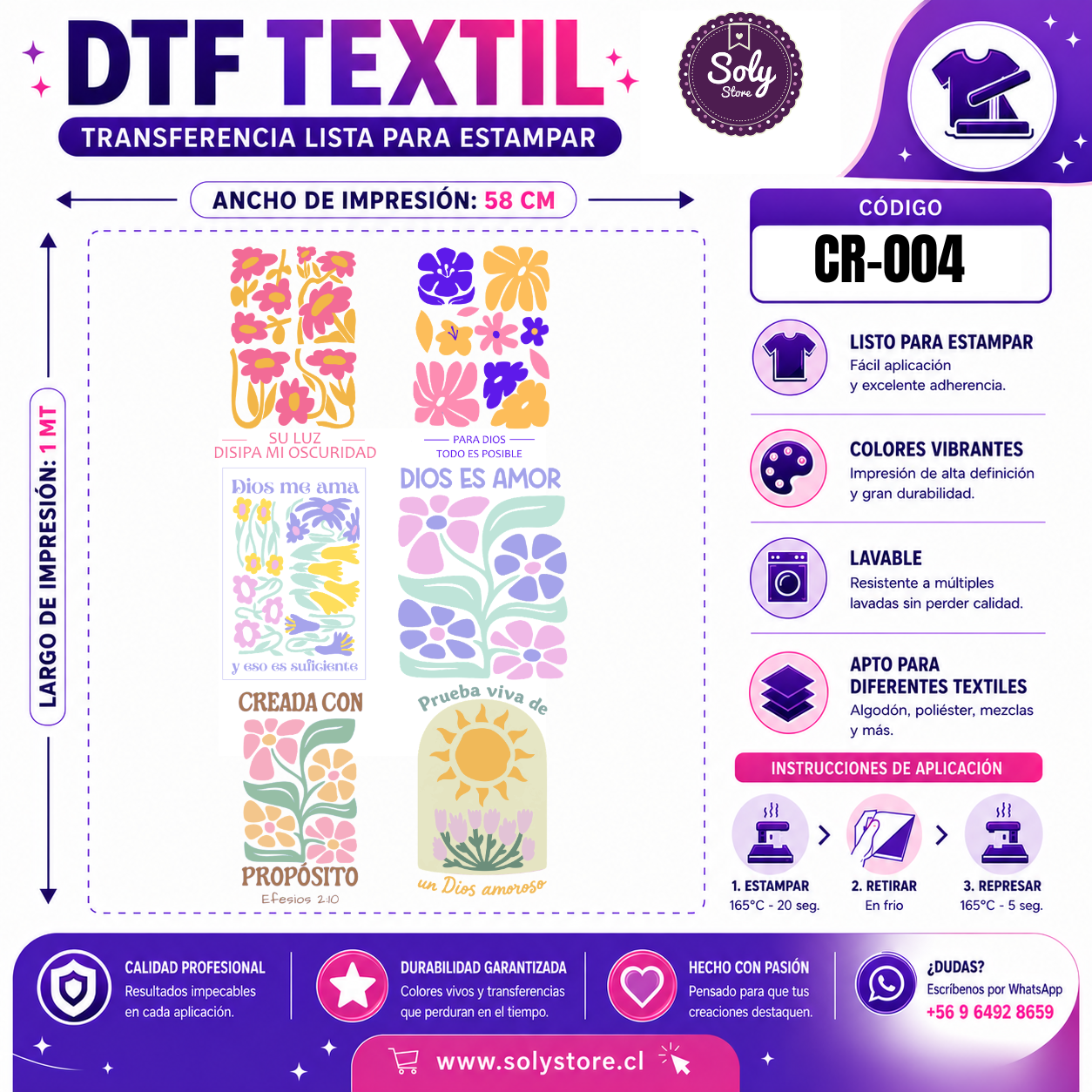 DTF TEXTIL - CRISTIANOS - #CR-004