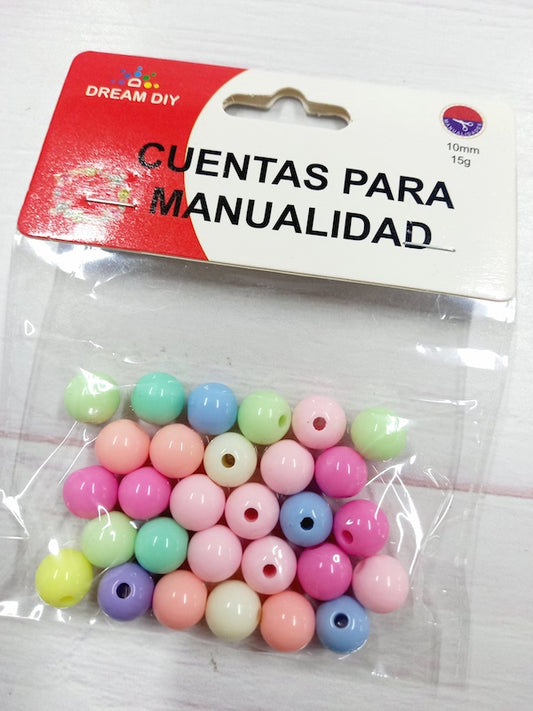 CUENTAS PARA MANUALIDAD 10MM