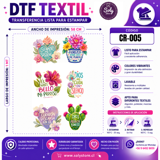 DTF TEXTIL - CRISTIANOS - #CR-005