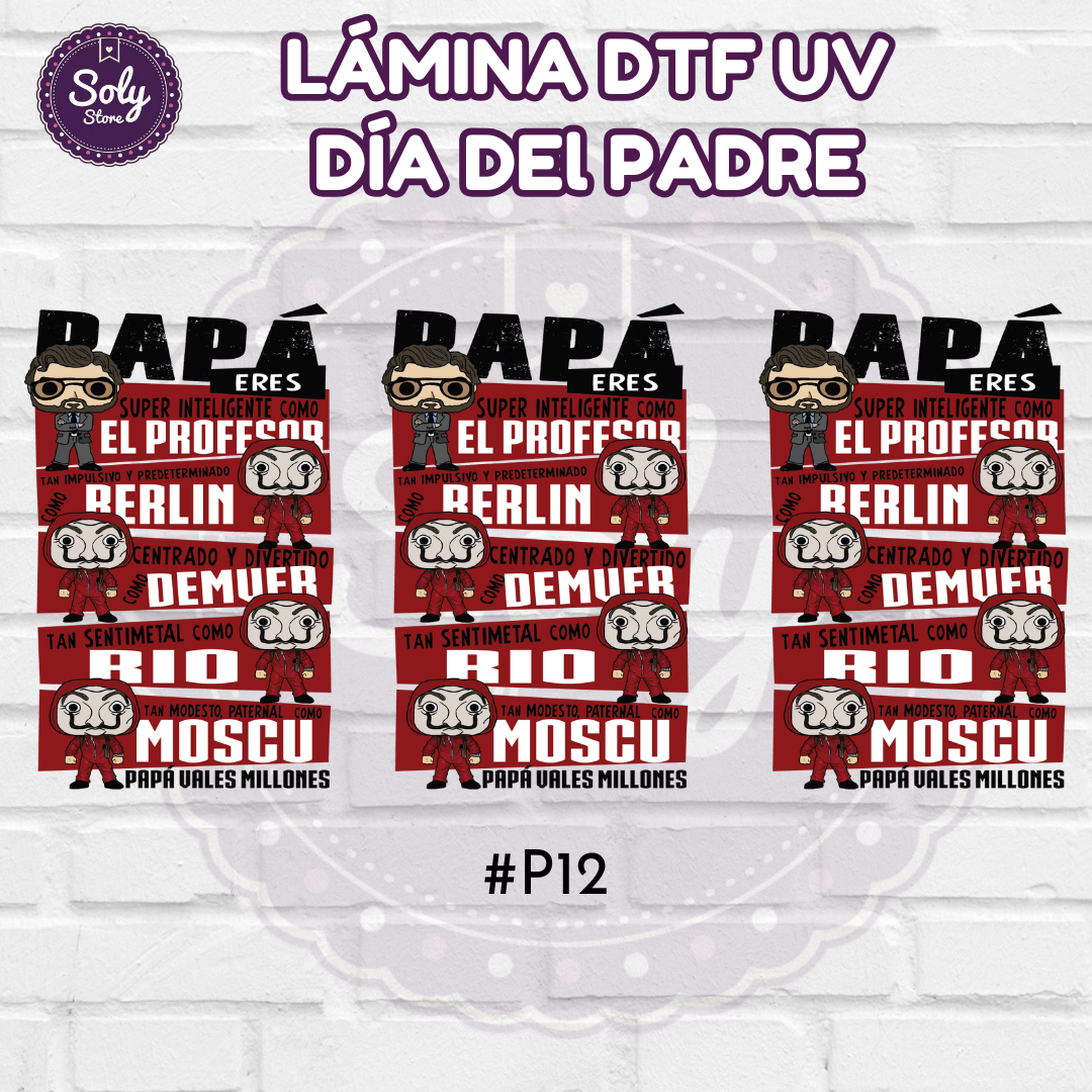 DTF UV DIA DEL PADRE - #P12