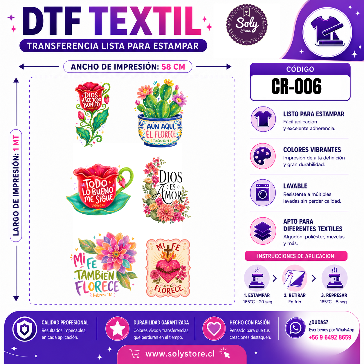 DTF TEXTIL - CRISTIANOS - #CR-006