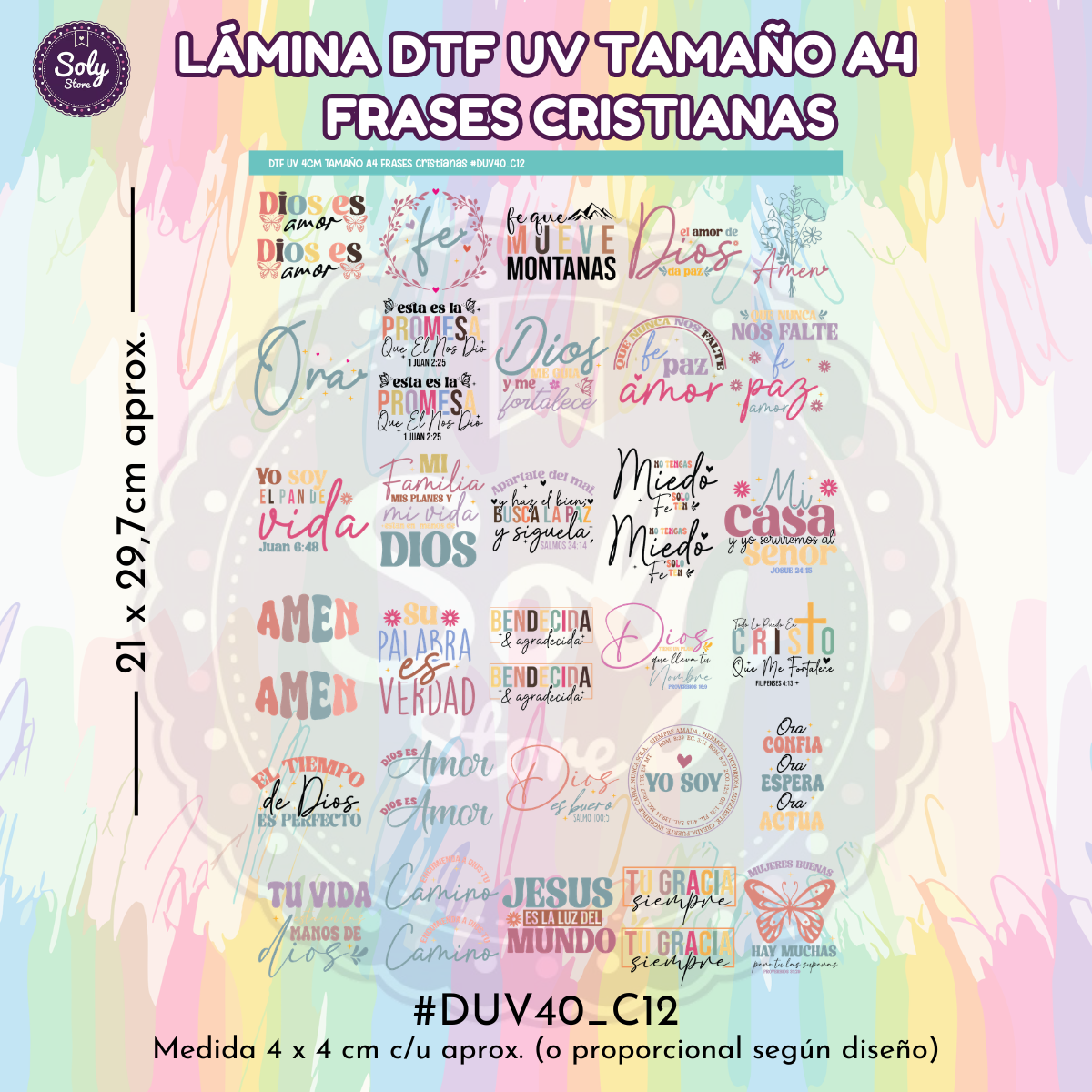 DTF UV FRASES CRISTIANAS #DTFUV40_C12