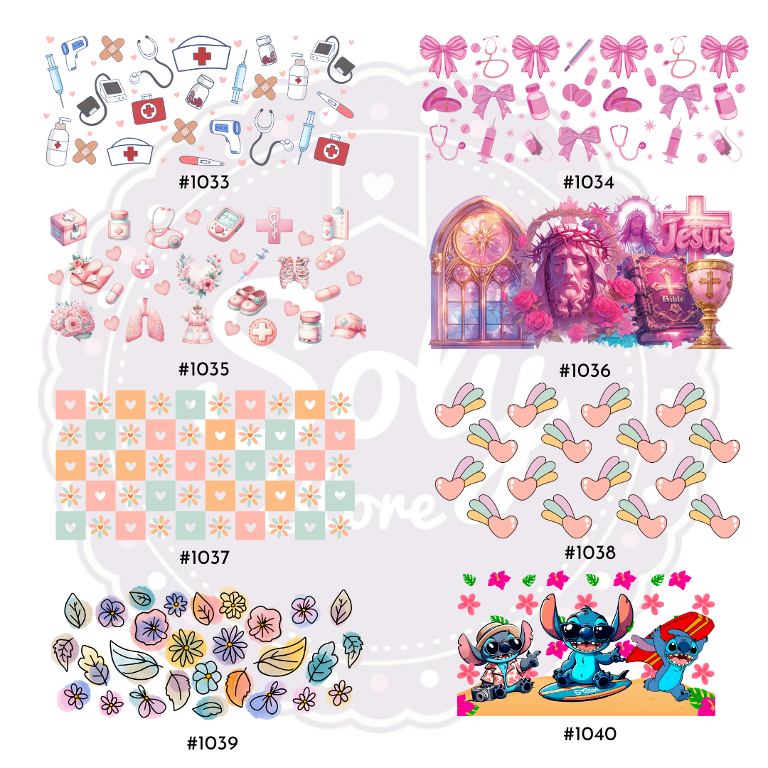 DTF UV #1033 AL #1040