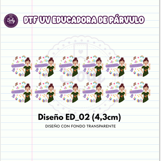 DTF UV EDUCADORA DE PARVULO ED_02 (4,3CM)