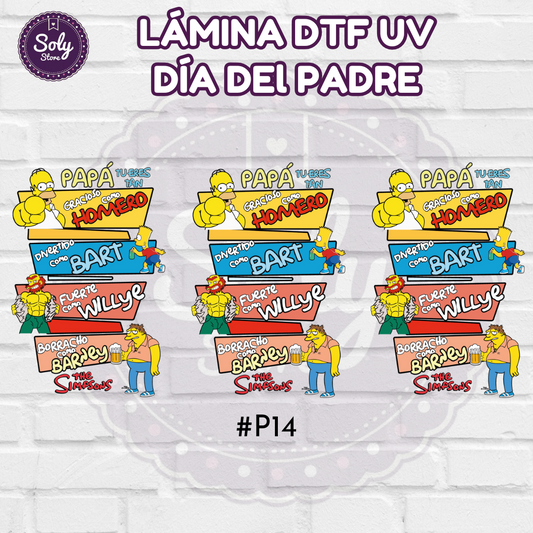 DTF UV DIA DEL PADRE - #P14