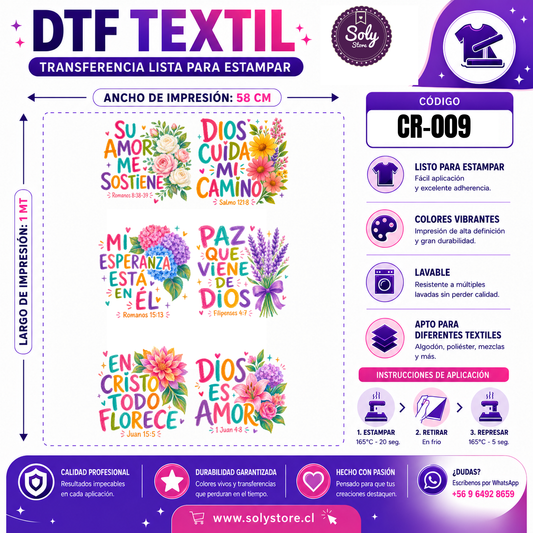 DTF TEXTIL - CRISTIANOS - #CR-009