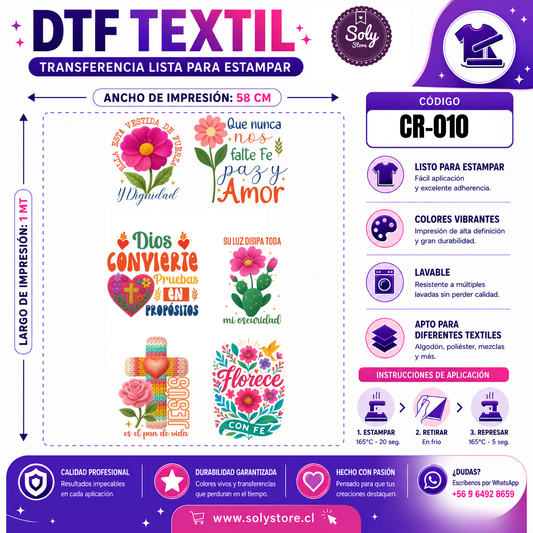 DTF TEXTIL - CRISTIANOS - #CR-010