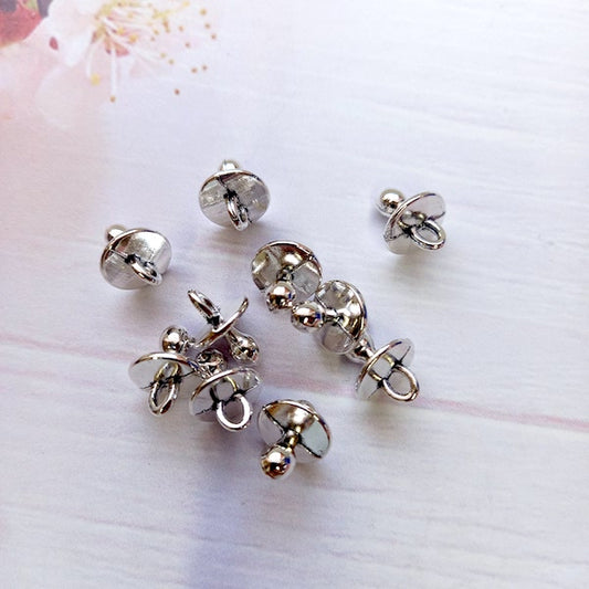 Dije metálico chupete grande #17 (10un)