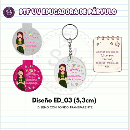 DTF UV EDUCADORA DE PARVULO ED_03 (5,3CM)
