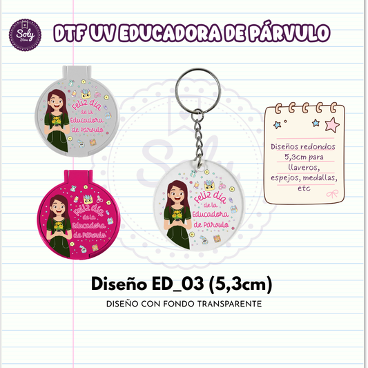 DTF UV EDUCADORA DE PARVULO ED_03 (5,3CM)
