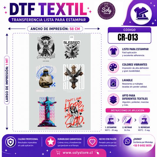 DTF TEXTIL - CRISTIANOS - #CR-013