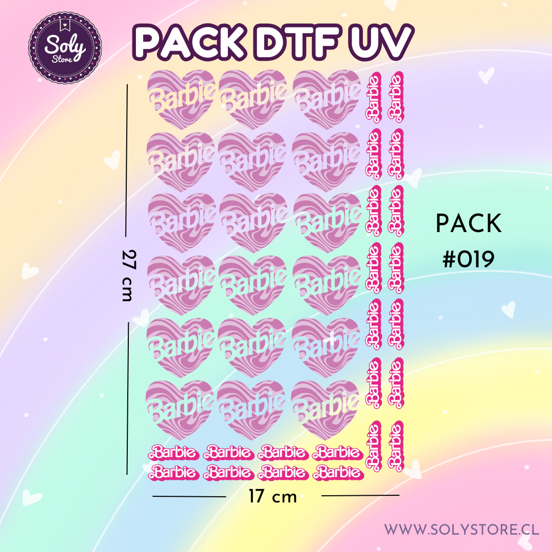 PACK DTF UV - #019