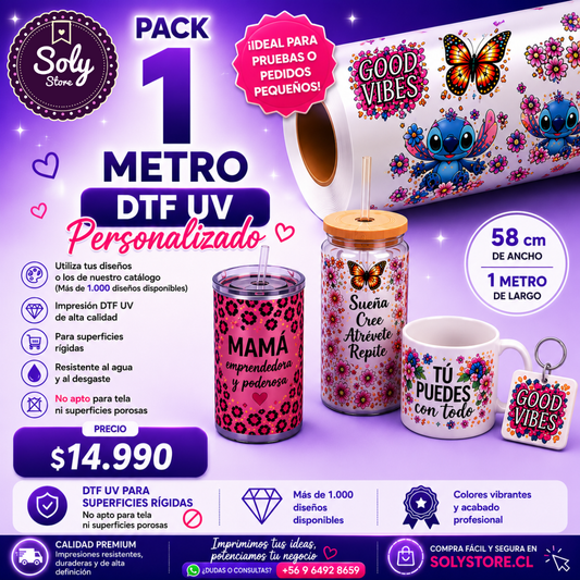 DTF UV PERSONALIZADO POR METRO
