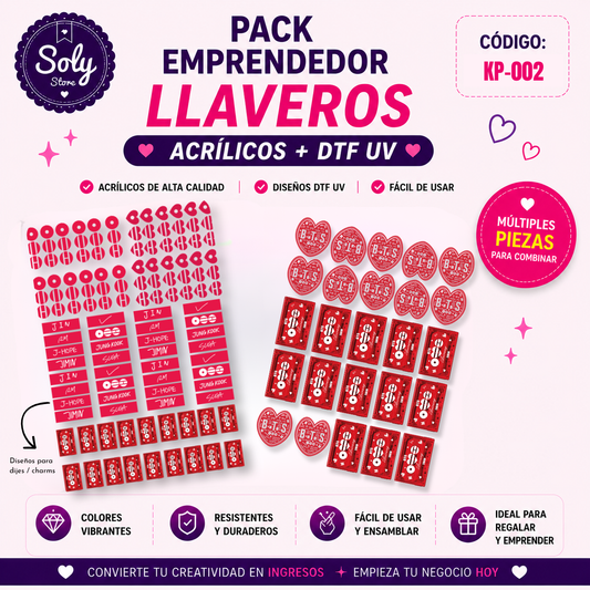 PACK EMPRENDEDOR ACRÍLICO + DTF UV / KP-002