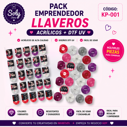 PACK EMPRENDEDOR ACRÍLICO + DTF UV / KP-001
