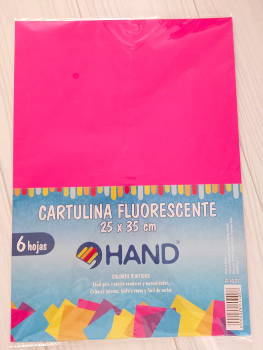 CARTULINA FLUORESCENTE (6 HOJAS)