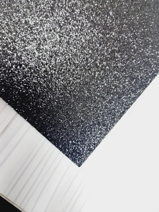 Cartulina Glitter Negra 280gr 50x70cm