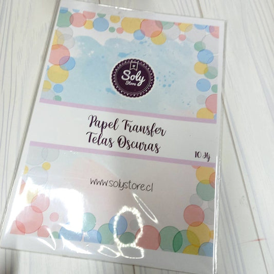 Papel transfer telas oscuras - 10hj
