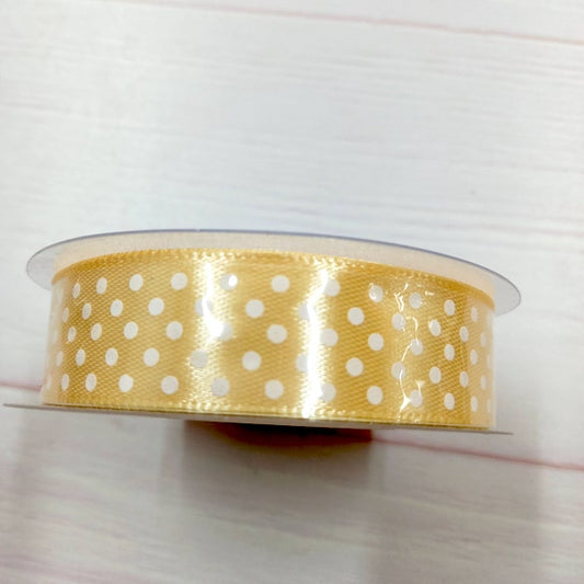 CINTA POLIESTER DOT 2CM- BEIGE