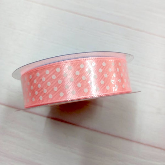 CINTA POLIESTER DOT 2CM- ROSADO
