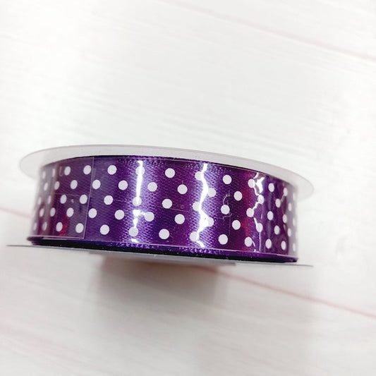 CINTA POLIESTER DOT 2CM- MORADO