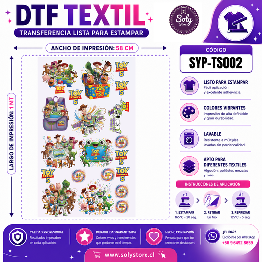 DTF TEXTIL - SERIES Y PELICULAS - #SYP-TS002