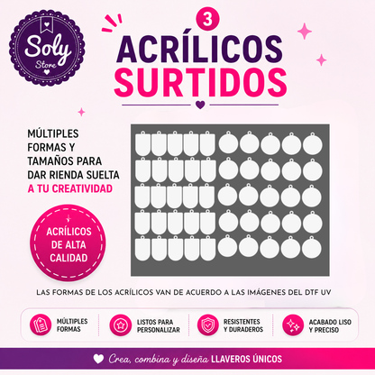 PACK EMPRENDEDOR ACRÍLICO + DTF UV / KP-001