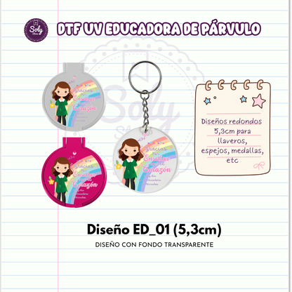 DTF UV EDUCADORA DE PARVULO ED_01 (5,3CM)