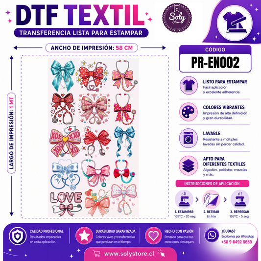 DTF TEXTIL - PROFESIONES - #PR-EN002