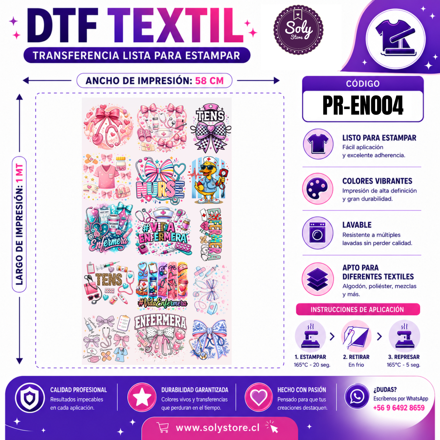DTF TEXTIL - PROFESIONES - #PR-EN004