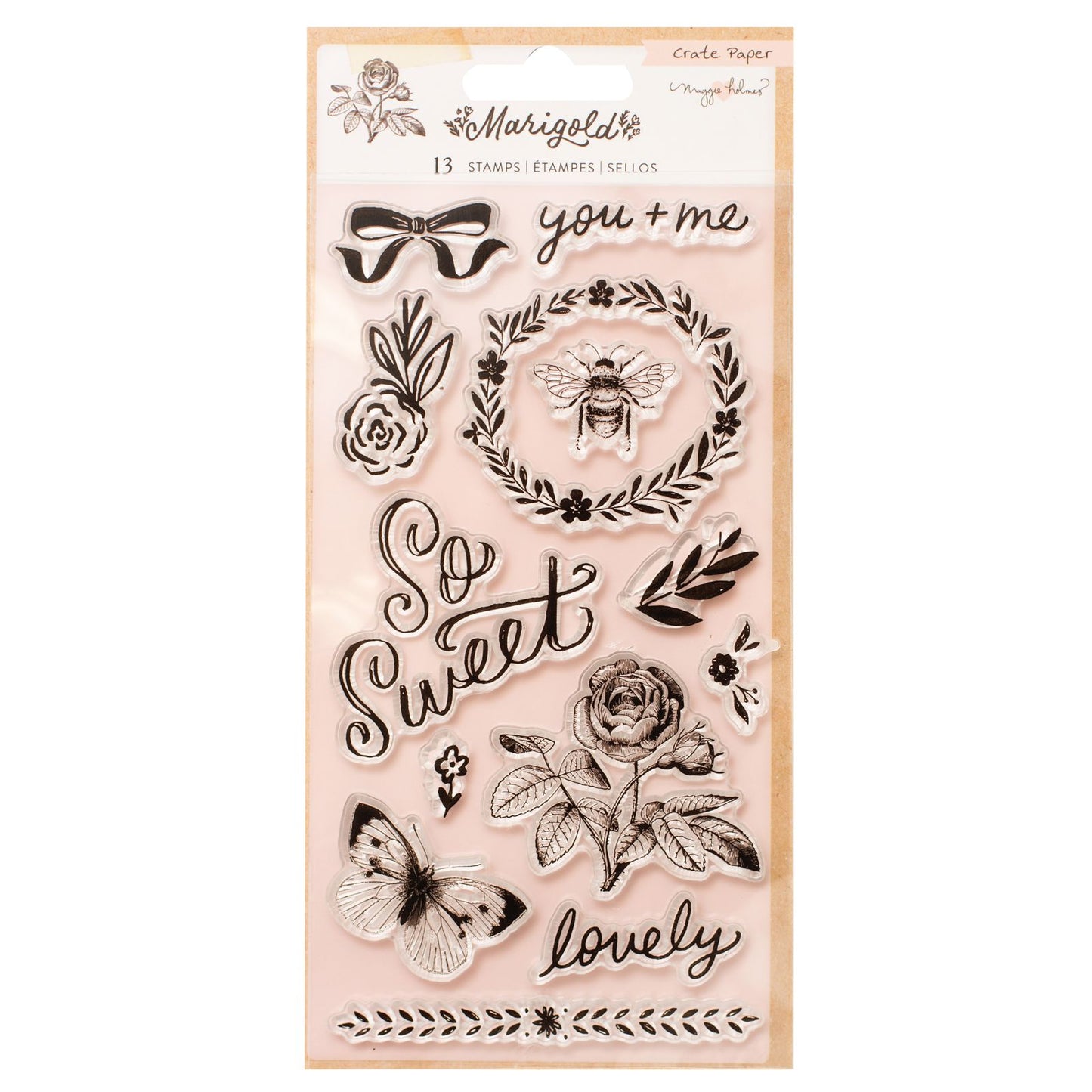 AC – MAGGIE HOLMS – MARIGOLD – ACRYLIC STAMP (13 PIECE)