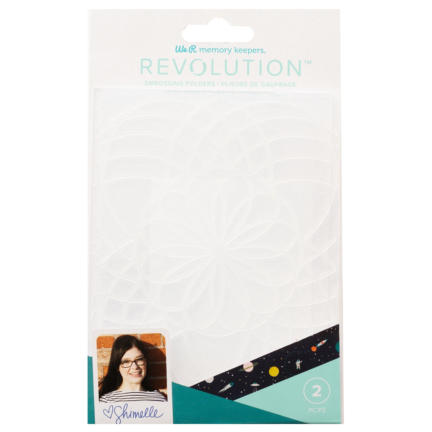 WR - SH - REVOLUTION - EMBOSSING FOLDER - SHIMELLE (2 PIECE) CARPETA EMBOSSING REVOLUTION