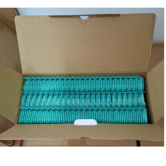 Caja 50 anillos 22mm paso 2:1 - TURQUESA