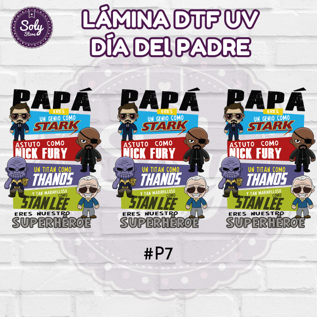 DTF UV DIA DEL PADRE - #P07