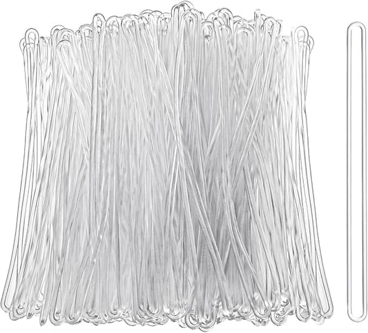 Amarras plásticas para tag TRANSPARENTE pack 10un